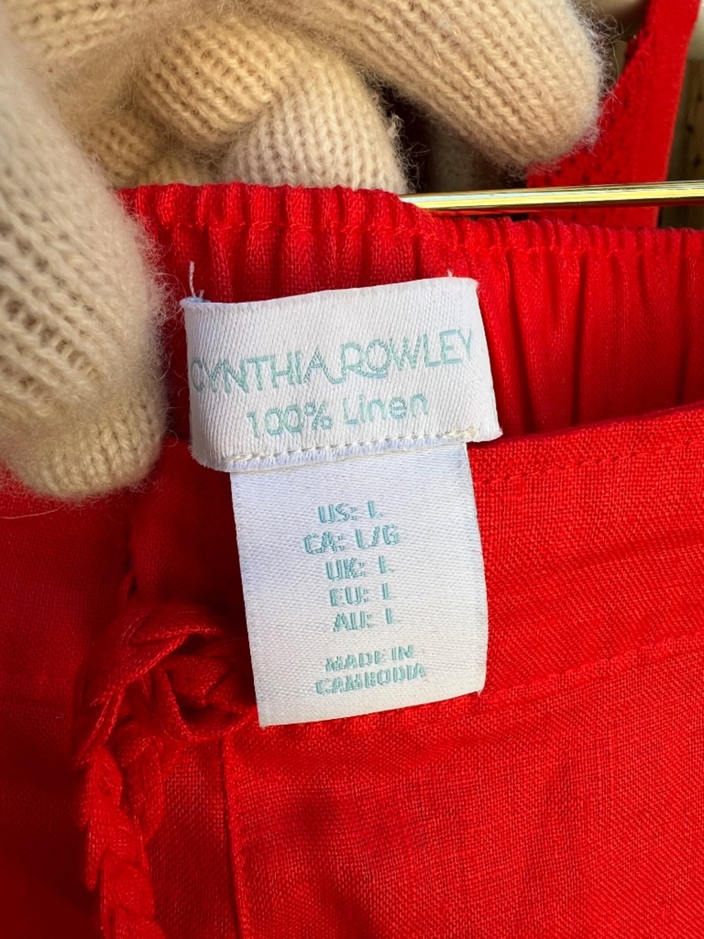NWT Cynthia Rowley linen shorts SZ L - Picture 5 of 16